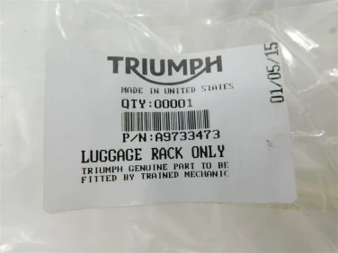 BagaŻnik tyŁ stelaŻ triumph speedmaster 865 07-14 a9733473