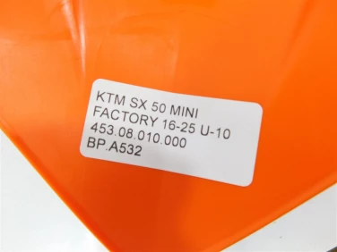 BŁotnik przÓd przedni ktm sx 50 mini factory 16-25 u-10 453.08.010.000