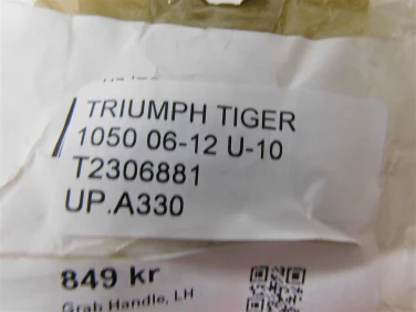 Uchwyt pasaŻera rĄczka triumph tiger 1050 06-12 u-10 t2306881