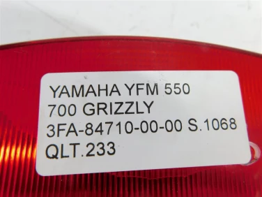 Lampa tyŁ tylna yamaha yfm 550 700 grizzly 3fa-84710-00-00