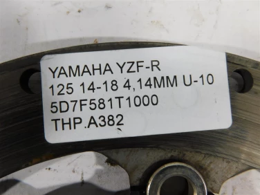 Tarcza hamulcowa przÓd yamaha yzf-r 125 14-18 4,14mm u-10 5d7f581t1000