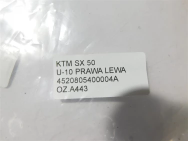OsŁona nakŁadka zbiornik ktm sx 50 u-10 prawa lewa 4520805400004a