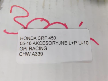 ChŁodnica wody przÓd honda crf 450 05-16 akcesoryjne l+p u-10 gpi racing