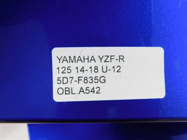 Owiewka bok boczna lewa yamaha yzf-r 125 14-18 u-12 5d7-f835g