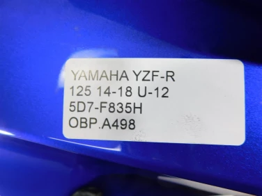 Owiewka bok boczna prawa yamaha yzf-r 125 14-18 u-12 5d7-f835h