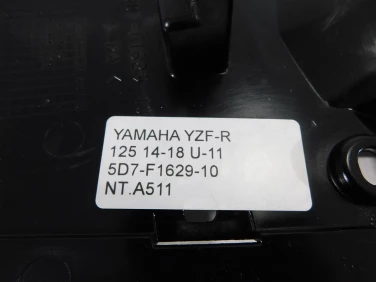 Nadkole bŁotnik tyŁ plastik yamaha yzf-r 125 14-18 u-11 5d7-f1629-10