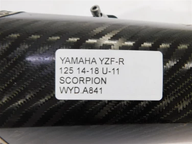 Wydech koŃcowy tŁumik yamaha yzf-r 125 14-18 u-11 scorpion