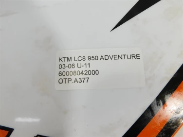 Ogon owiewka tyŁ prawy ktm lc8 950 adventure 03-06 u-11 60008042000