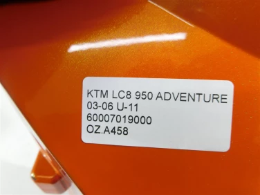 OsŁona nakŁadka zbiornik ktm lc8 950 adventure 03-06 u-11 60007019000