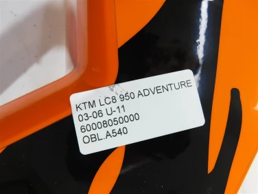 Owiewka bok boczna lewa ktm lc8 950 adventure 03-06 u-11 60008050000