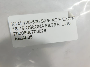 Air box filtr powietrza ktm 125-500 sx/f xc/f exc-f 16-19 osŁona filtra u-10 7900600700028