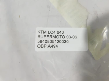Owiewka bok boczna prawa ktm lc4 640 supermoto 03-06 5840805120030