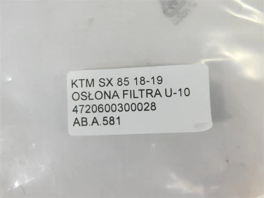 Air box filtr powietrza ktm sx 85 18-19 osŁona filtra u-10 4720600300028