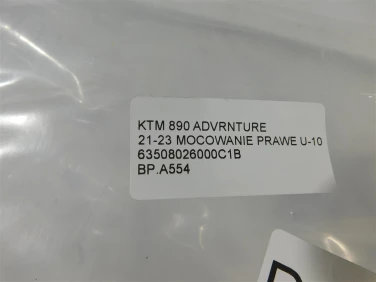 BŁotnik przÓd przedni ktm 890 advrnture 21-23 mocowanie prawe u-10 63508026000c1b