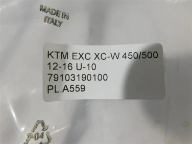 PŁug plastik owiewka ktm exc xc-w 450/500 12-16 u-10 79103190100