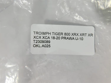 Okleina naklejki triumph tiger 800 xrx xrt xr xcx xca 18-20 prawa u-10 t2309089