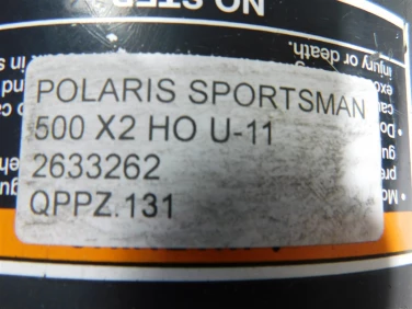 Pokrywa paska zew polaris sportsman 500 x2 ho u-11 2633262