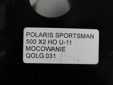 PŁug odŚnieŻanie polaris sportsman 500 x2 ho u-11 mocowanie