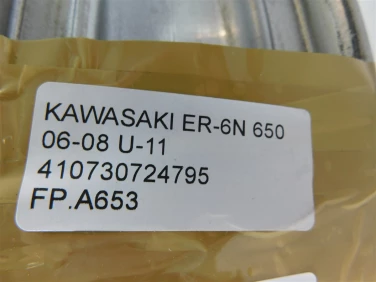 Felga koŁo przÓd kawasaki er-6n 650 06-08 felga prosta ok u-11 410730724795