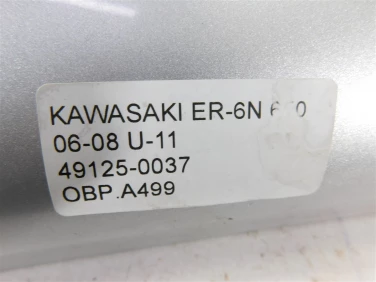 Owiewka bok boczna prawa kawasaki er-6n 650 06-08 u-11 49125-0037