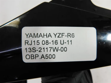 Owiewka bok boczna prawa yamaha yzf-r6 rj15 08-16 u-11 13s-2117w-00