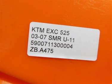 Zbiornik paliwa bak ktm exc 525 03-07 smr u-11 5900711300004