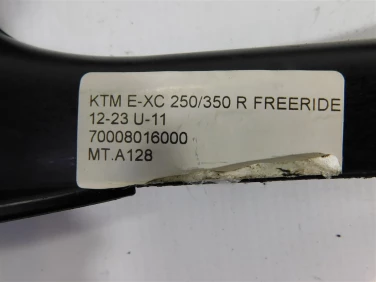 Mocowanie tablicy bŁotnik ktm e-xc 250/350 r freeride 12-23 u-11 70008016000