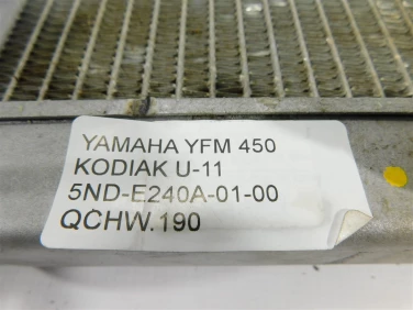 ChŁodnica wody wodna yamaha yfm 450 kodiak u-11 5nd-e240a-01-00