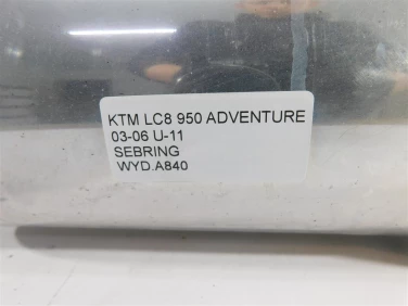 Wydech koŃcowy tŁumik ktm lc8 950 adventure 03-06 u-11 sebring