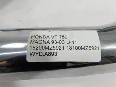 Wydech koŃcowy tŁumik honda vf 750 magna 93-03 u-11 18200mz5921 18100mz5921