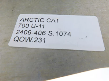 OsŁona tŁumika wydechu arctic cat 700 u-11 2406-406