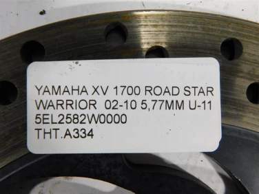 Tarcza hamulcowa tyŁ yamaha xv 1700 road star warrior 02-10 5,77mm u-11 5el2582w0000