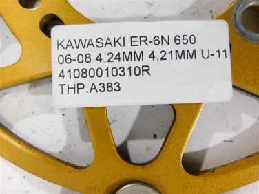 Tarcza hamulcowa przÓd kawasaki er-6n 650 06-08 4,24mm 4,21mm u-11 41080010310r