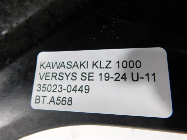 BŁotnik tyŁ tylny kawasaki klz 1000 versys se 19-24 u-11 35023-0449
