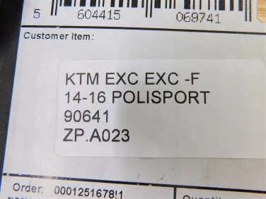Plastiki owiewki zestaw ktm exc exc-f 14-16 polisport 90641