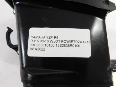 Plastik wypeŁnienie owiewka yamaha yzf-r6 rj15 08-16 wlot powietrza u-11 13s2838t0100 13s2838r0100