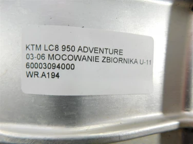 Rama stelaŻ wspornik ktm lc8 950 adventure 03-06 mocowanie zbiornika u-11 60003094000
