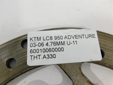 Tarcza hamulcowa tyŁ ktm lc8 950 adventure 03-06 4,76mm u-11 60010060000