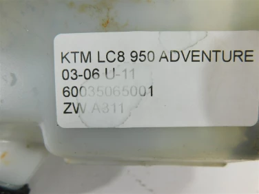 Zbiorniczek wody pŁynu ktm lc8 950 adventure 03-06 u-11 60035065001