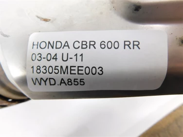 Wydech koŃcowy tŁumik honda cbr 600 rr 03-04 u-11 18305mee003
