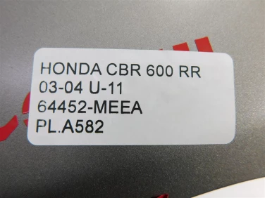 PŁug plastik owiewka honda cbr 600 rr 03-04 u-11 64452-meea