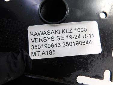 Mocowanie tablicy bŁotnik kawasaki klz 1000 versys se 19-24 u-11 350190643 350190644
