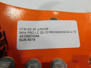 Ślizg ŁaŃcucha wahacz ktm sx 50 junior mini pro lc 02-15 prowadnica u-10 45104070044