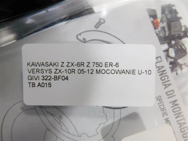 Tank bag uchwyt stelaŻ kawasaki z zx-6r z 750 er-6 versys zx-10r 05-12 mocowanie u-10 givi 322-bf04