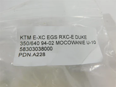 PodnÓŻek stopka ktm e-xc egs rxc-e duke 350/640 94-02 mocowanie u-10 58303038000