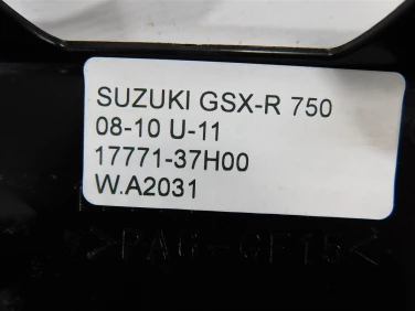 Plastik wypeŁnienie owiewka suzuki gsx-r 750 08-10 u-11 17771-37h00