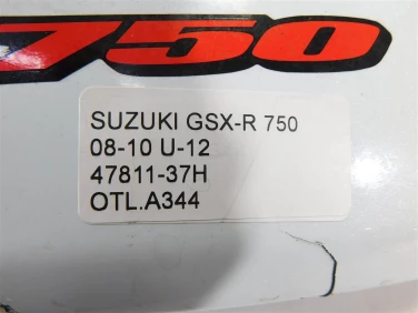 Ogon owiewka tyŁ lewy suzuki gsx-r 750 08-10 u-12 47811-37h