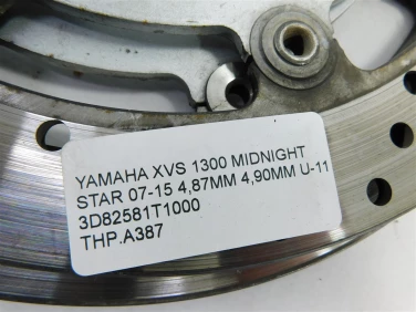 Tarcza hamulcowa przÓd yamaha xvs 1300 midnight star 07-15 4,87mm 4,90mm u-11 3d82581t1000