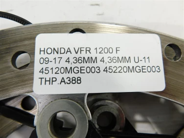 Tarcza hamulcowa przÓd honda vfr 1200 f 09-17 4,36mm 4,36mm u-11 45120mge003 45220mge003