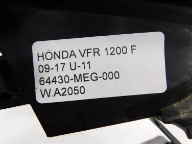 Plastik wypeŁnienie owiewka honda vfr 1200 f 09-17 u-11 64430-meg-000